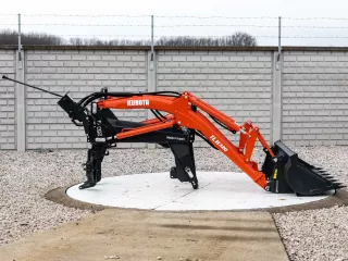 Homlokrakodó Kubota GL260 típusú kistraktorokhoz, használt, japán gyártmány, Kubota TLH320 (1)