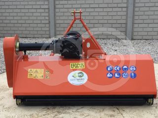 Szárzúzó 125 cm-es, erősített hajtóművel, japán kistraktorokhoz, EFGC125 (3)