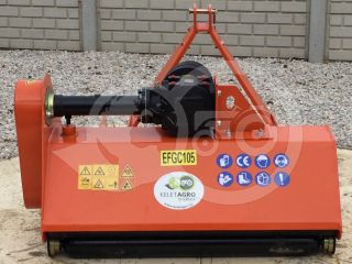 Szárzúzó 105 cm-es, erősített hajtóművel, japán kistraktorokhoz, EFGC105 (3)