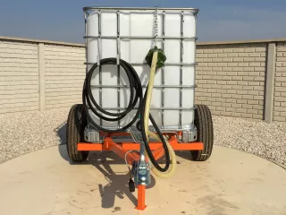 Öntöző pótkocsi japán kistraktorokhoz, Komondor SOP-1000 (7)